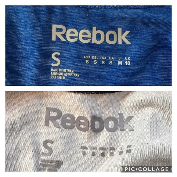 Reebok Two Racerback Running Lightweight Tank Tops Size Small - Picture 8 of 8